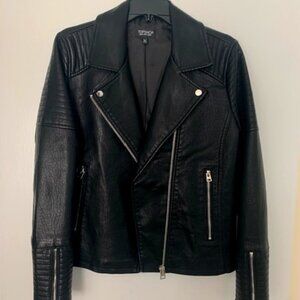 Topshop Faux Leather Jacket